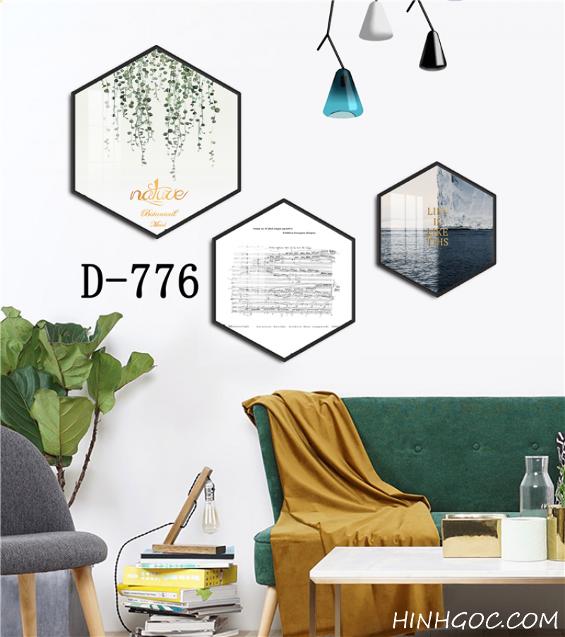 Modern Hexagonal Art File with Multiple Designs - D-776