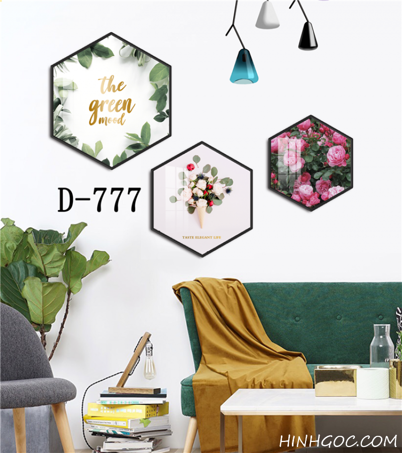 Modern Hexagonal Art File with Multiple Designs - D-777