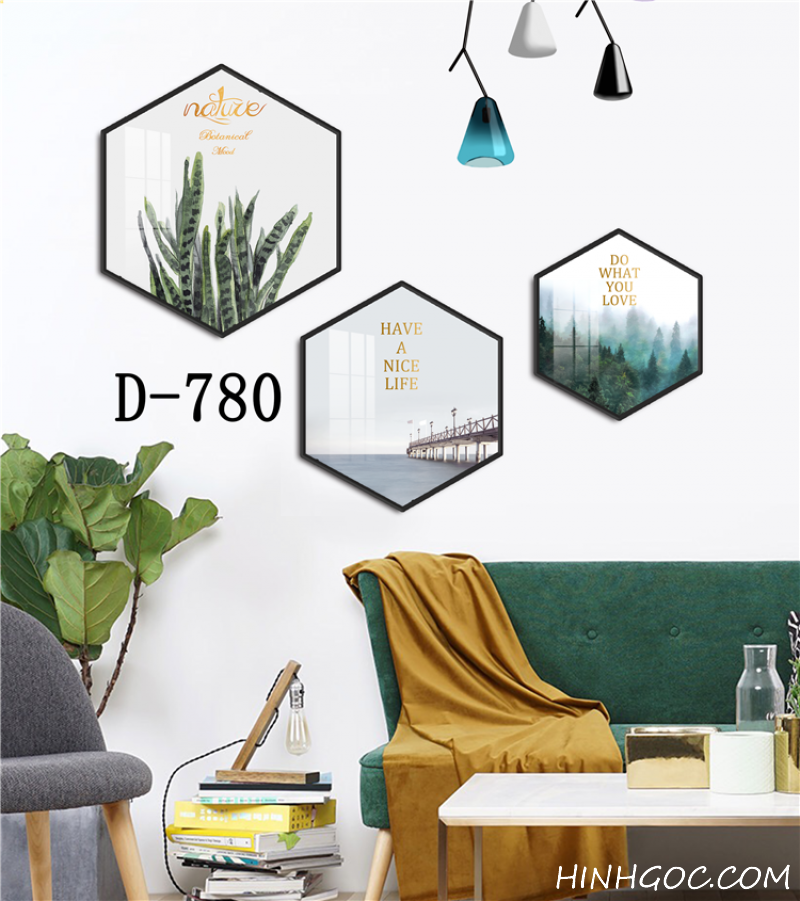 Modern Hexagonal Art File with Multiple Designs - D-780