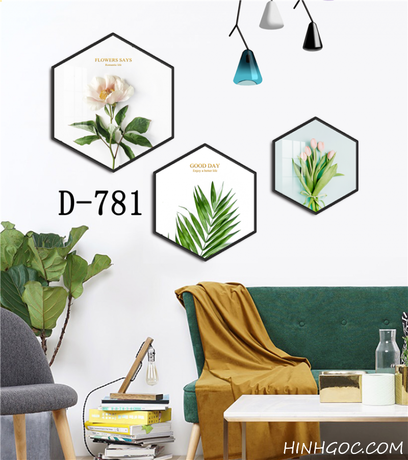 Modern Hexagonal Art File with Multiple Designs - D-781