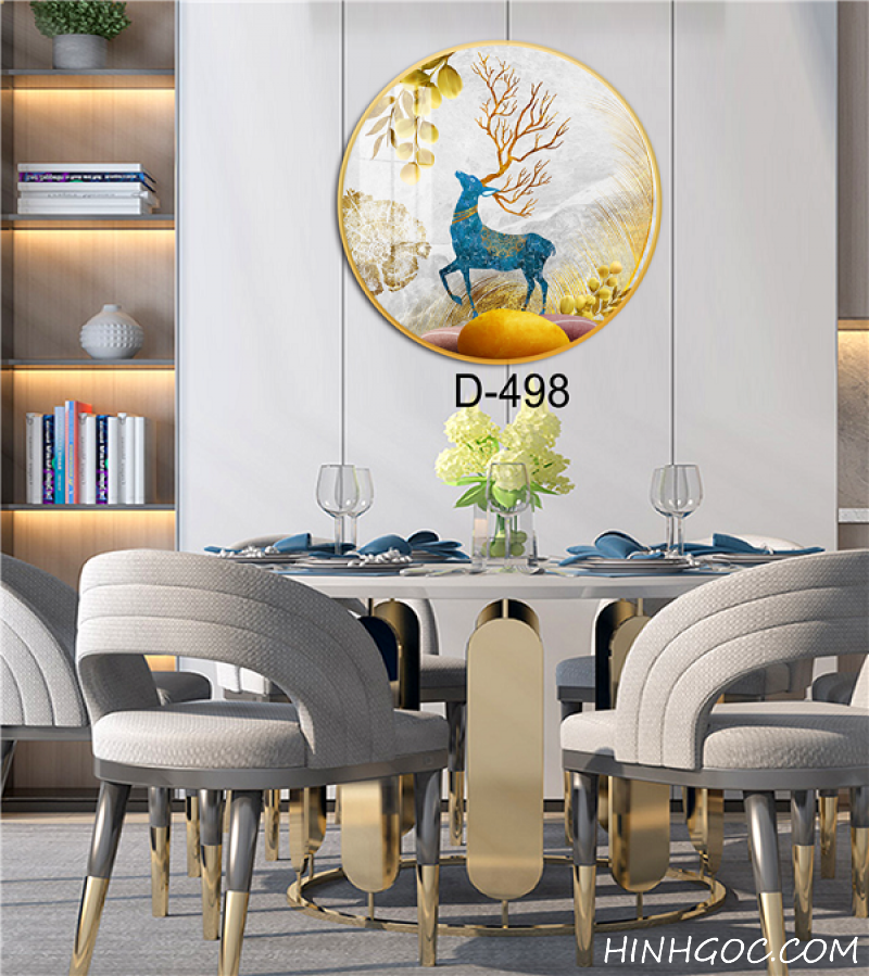 Modern Abstract Round Art File - D-498