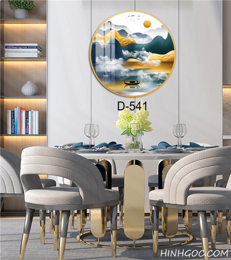 Modern Abstract Round Art File - D-541