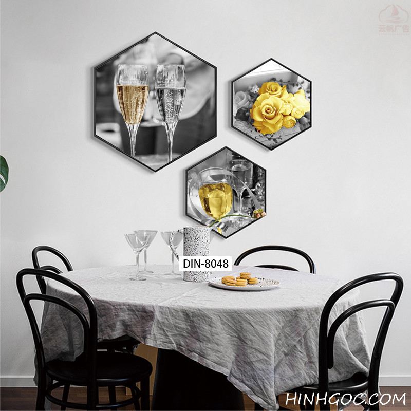 Modern Abstract Hexagonal Art File - DIN-8048