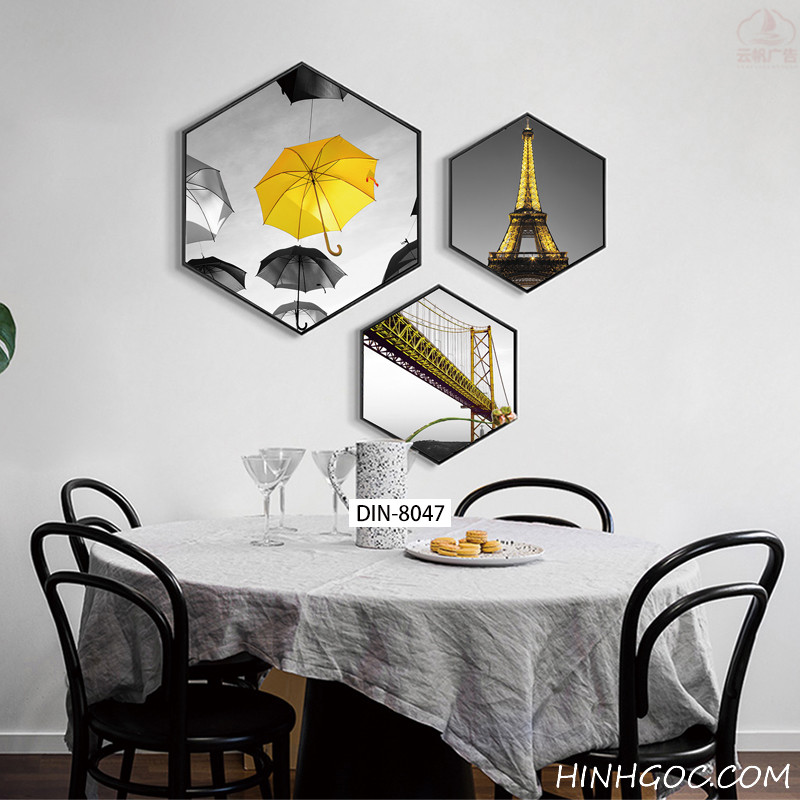 Modern Abstract Hexagonal Art File - DIN-8047