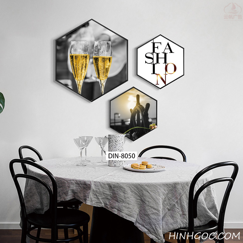 Modern Abstract Hexagonal Art File - DIN-8050