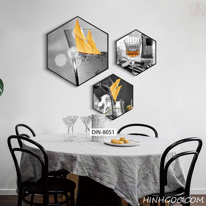 Modern Abstract Hexagonal Art File - DIN-8051