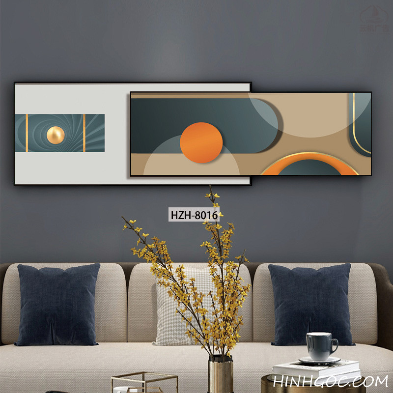 Modern Abstract Framed Art File - HZH-8016