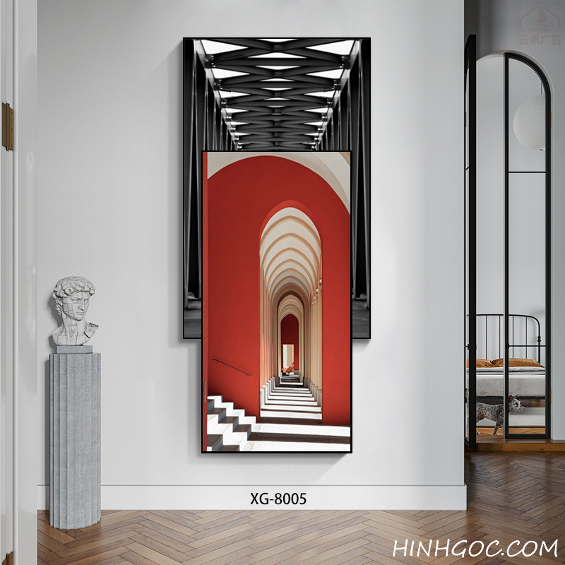 Modern Abstract Vertical Art File - XG-8005