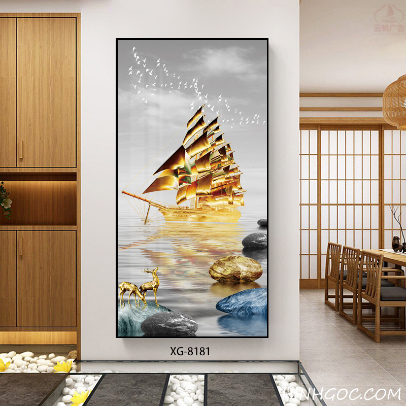 Modern Abstract Vertical Art File - XG-8181