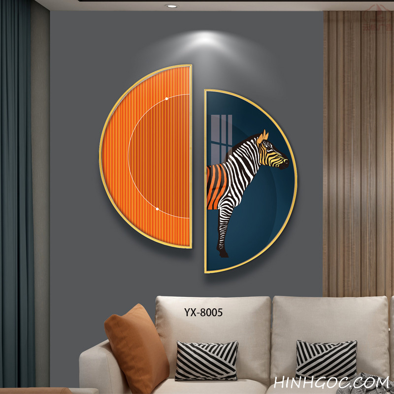 Modern Abstract Crescent Moon Art File - YX-8005