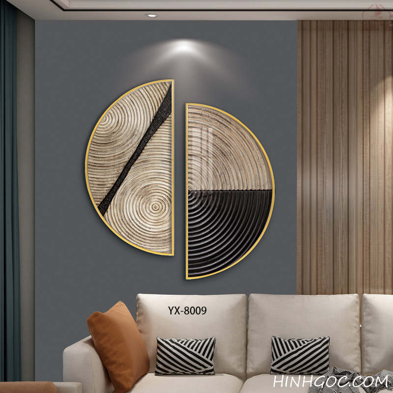 Modern Abstract Crescent Moon Art File - YX-8009