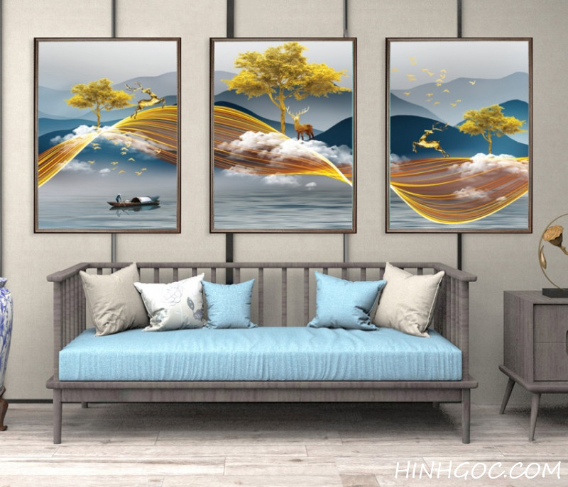 Modern abstract landscape painting file - SLH-3126