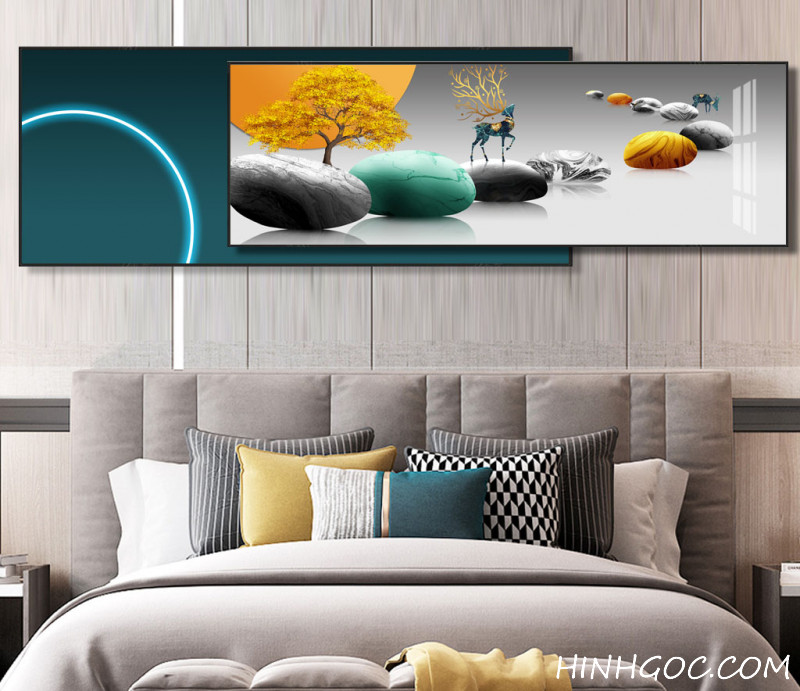 Modern Abstract Framed Art File - HQ-382