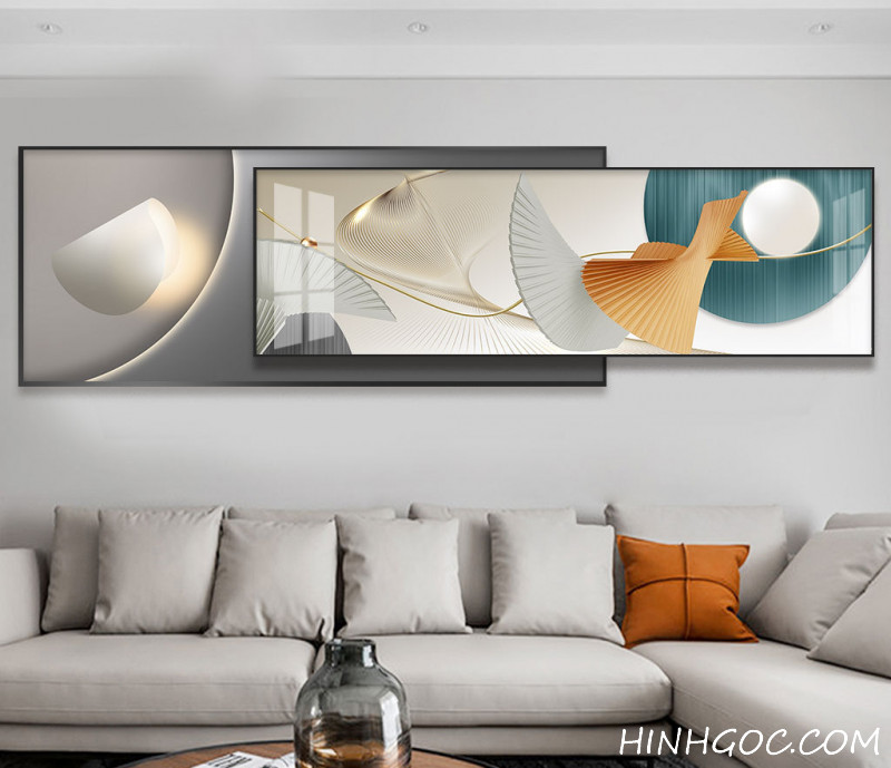 Modern Abstract Framed Art File - HQ-388