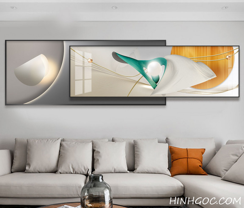 Modern Abstract Framed Art File - HQ-389