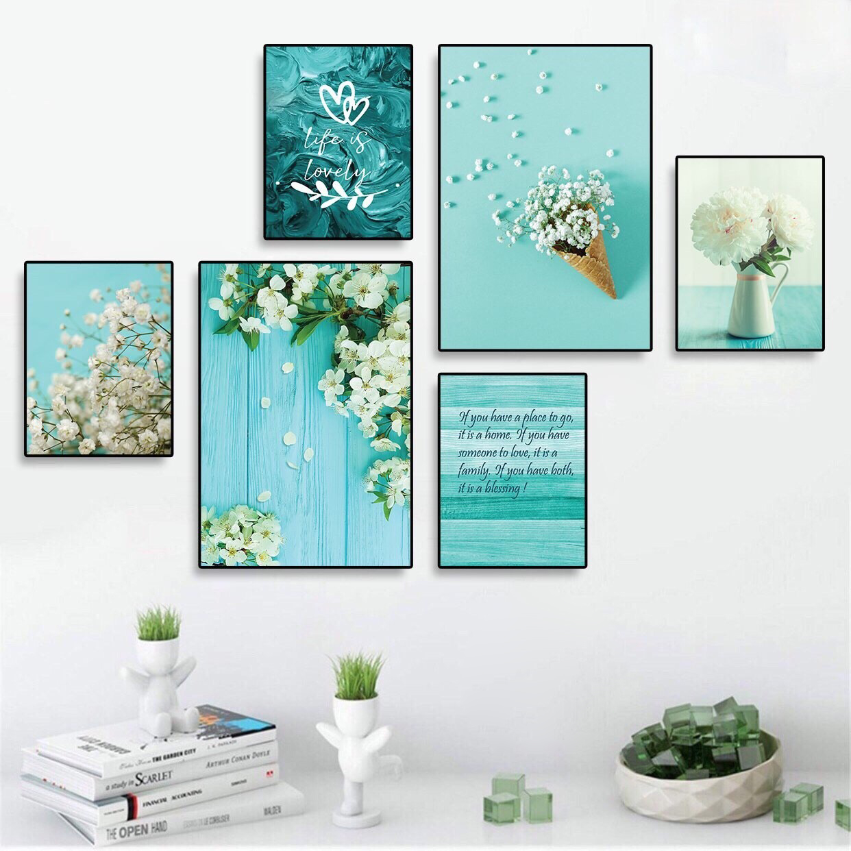 File of Set of 5 Mixed Fresh Flower Paintings - 5G04