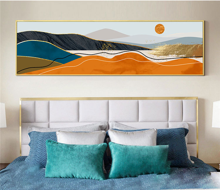 Minimalist abstract landscape painting file - OP23812257