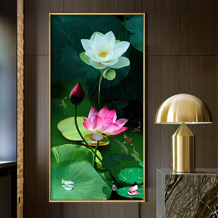 Carp lotus pond picture file - S009