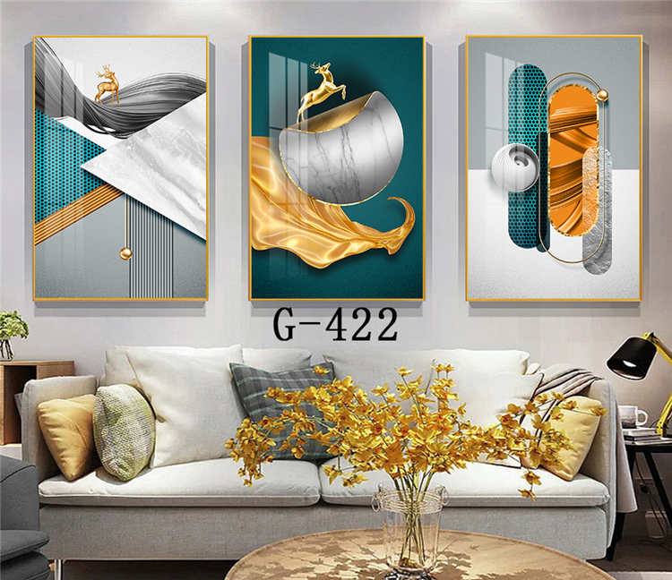 Modern abstract triptych file - G-422