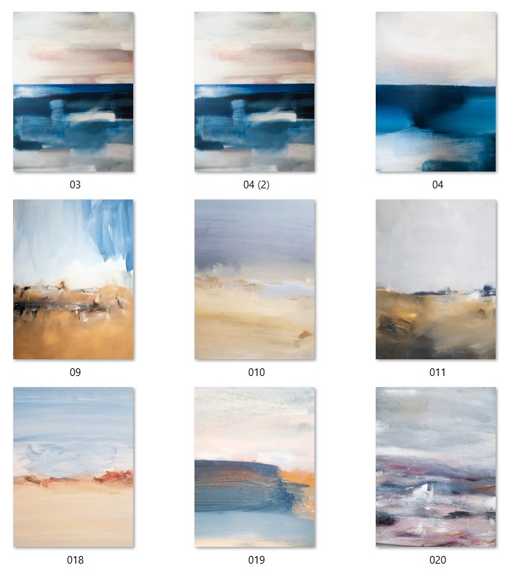 26 files of Nordic abstract oil paintings - TTA3