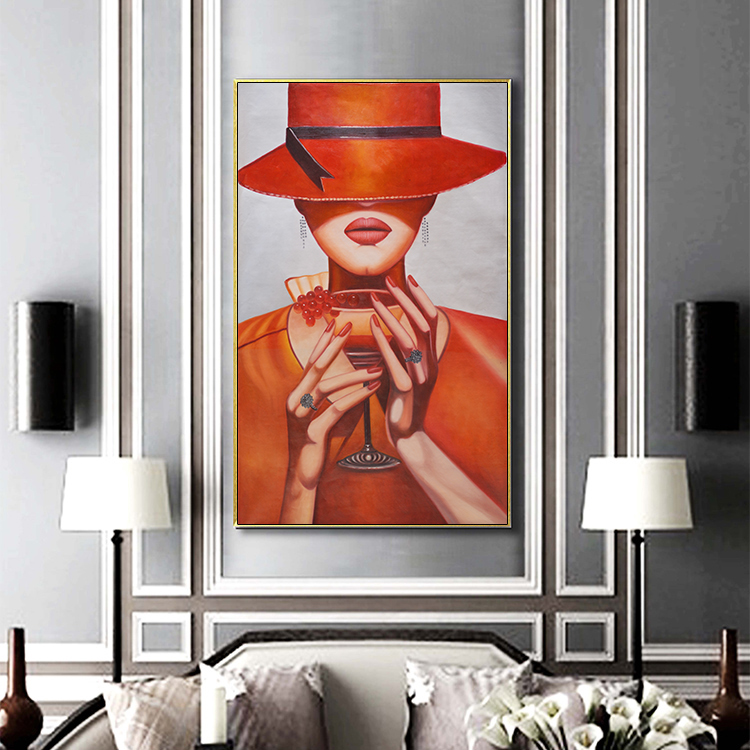 Orange Girl and Wine Glass - CD006