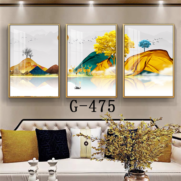 Modern abstract triptych file - G-475