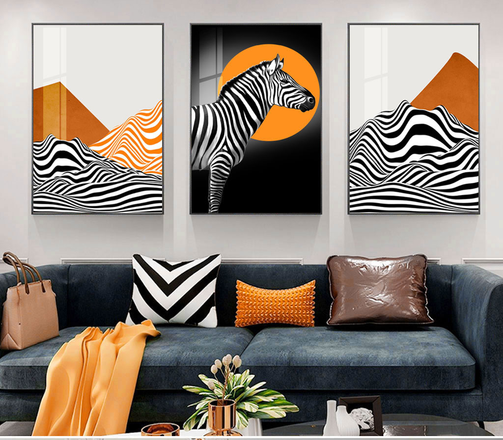 Set of 3 Modern Abstract Art Files - HQ-484