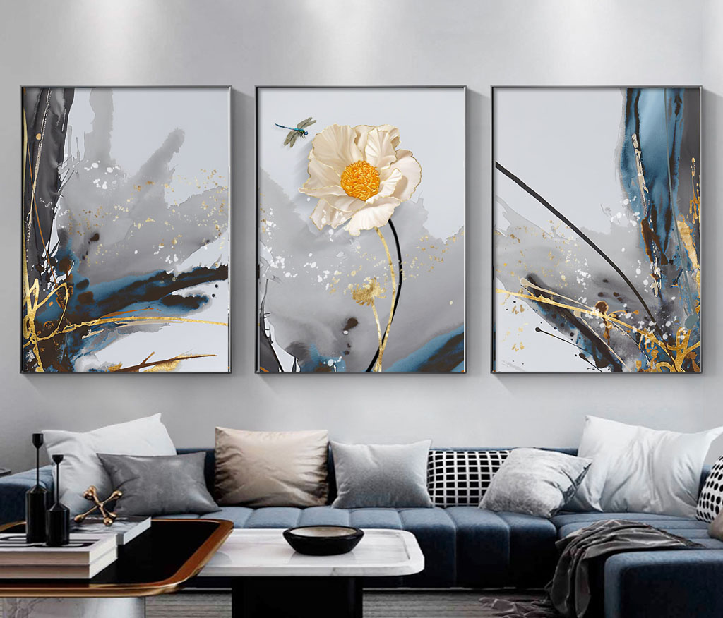 Set of 3 Modern Abstract Art Files - HQ-472