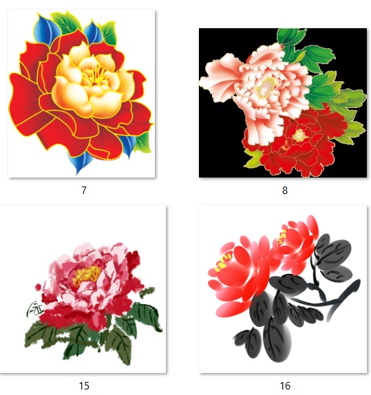 16 high quality peony png images - HLA2