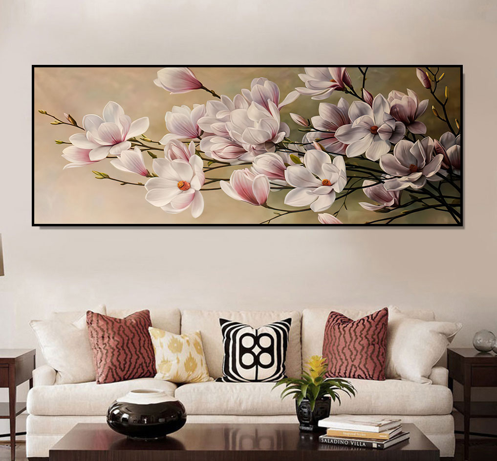 Oil painting file of magnolia flowers - HL0026