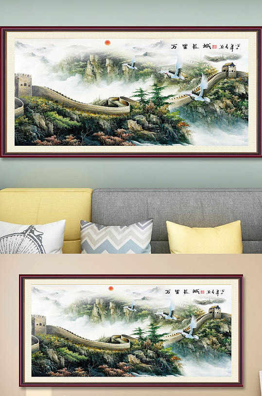 Great Wall Landscape Decorative Painting