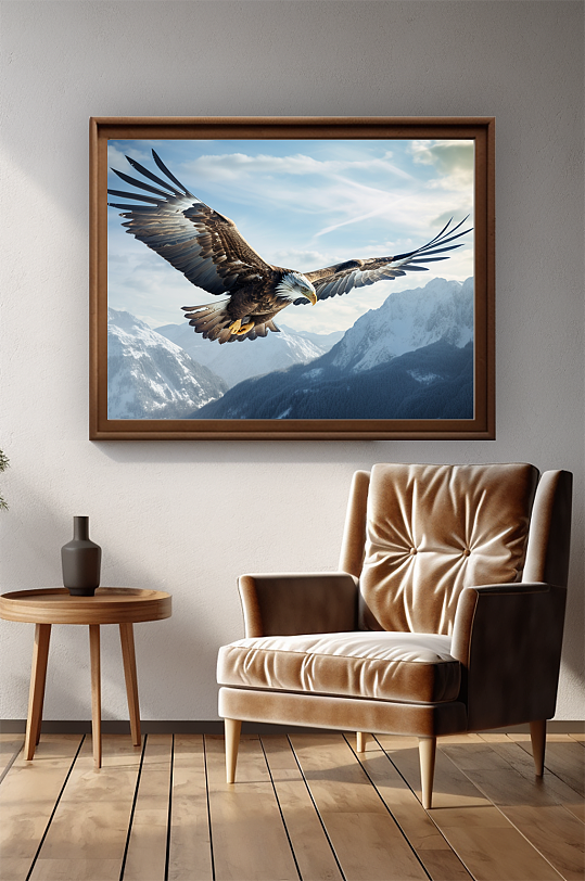 Enterprise Spirit Snowland Eagle Atmospheric Photography Decorative Painting