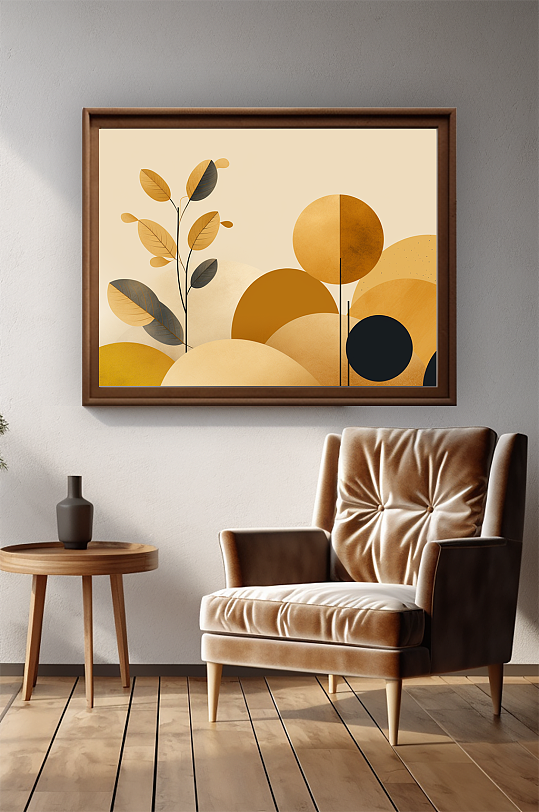 Simple vintage Morandi interior paintings