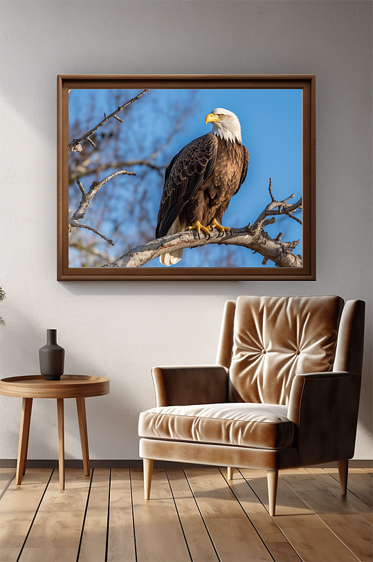 Eagle Branch Hunting Photography Decorative Painting