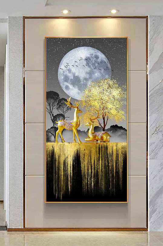 Elk Decorative Painting Modern Decorative Painting