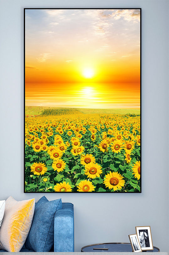 Modern Sunflower Oil Painting Landscape Decorative Painting