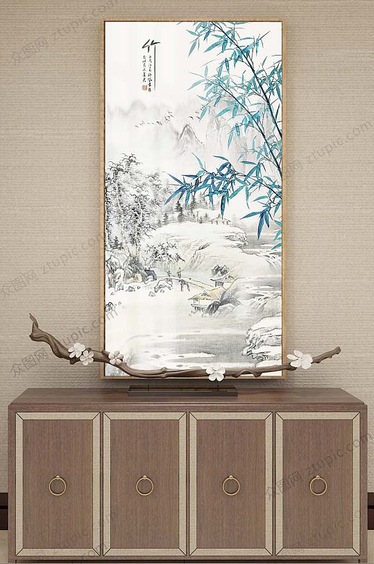 Tea room atrium decorative painting