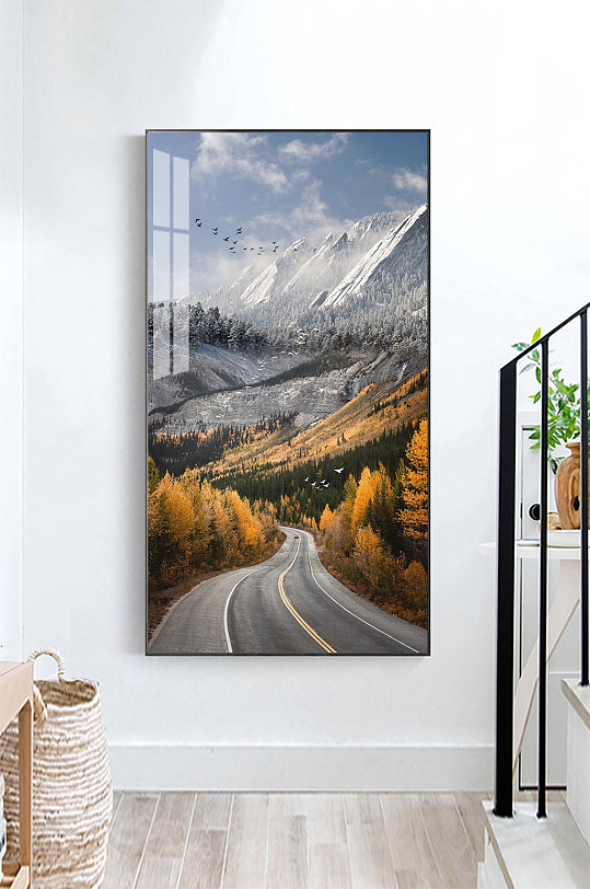 Light Luxury Landscape Entrance Decorative Painting