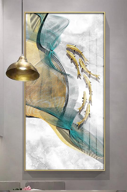 Light Luxury Nordic Entrance Creative Decorative Painting