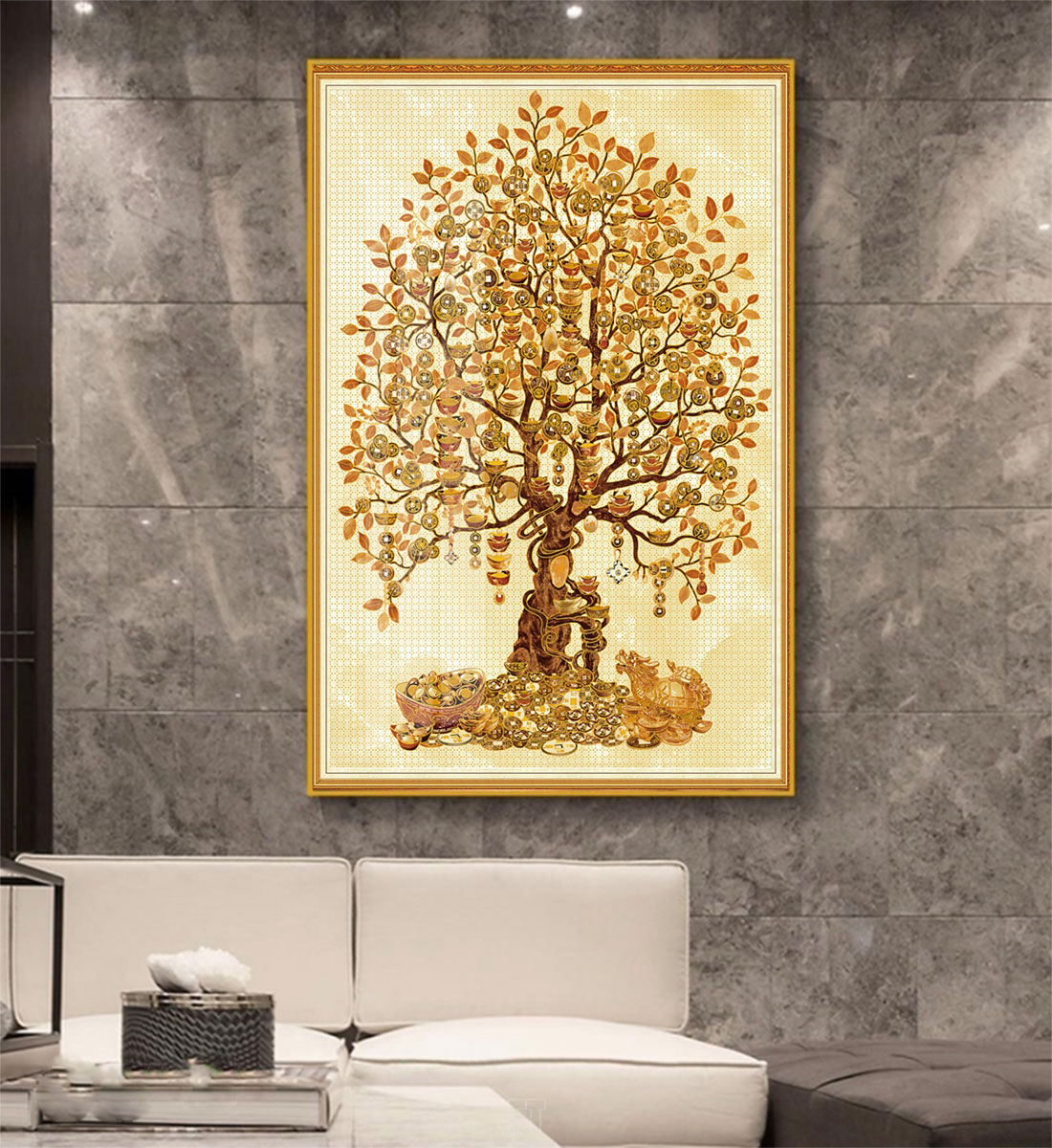 Treasure gold tree picture file - TL0001