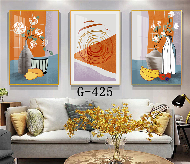 Modern abstract triptych file - G-425