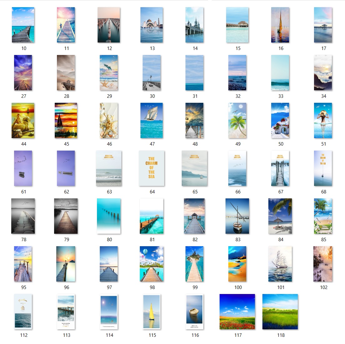 118 Files along the sea landscape - BIA1