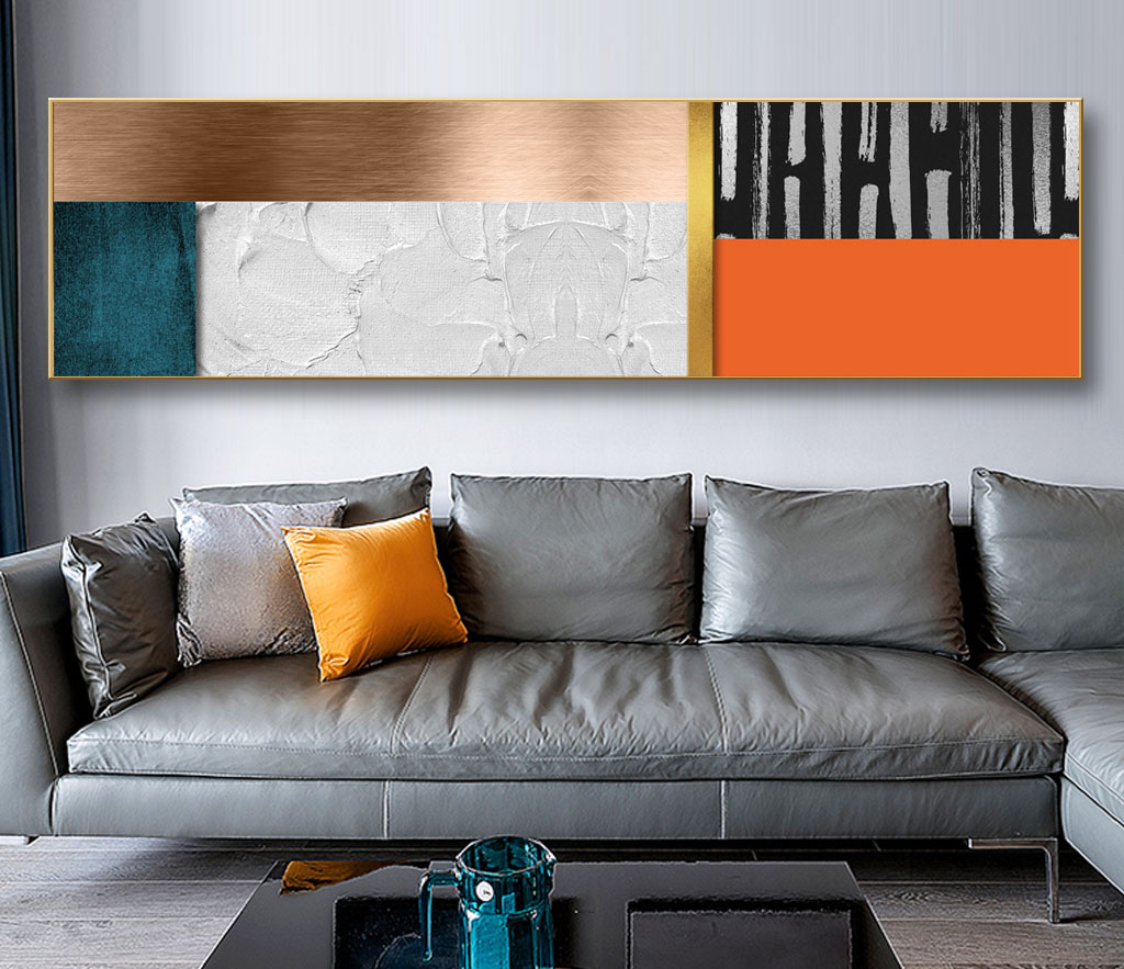 Modern Horizontal Abstract Art File - HQ-447