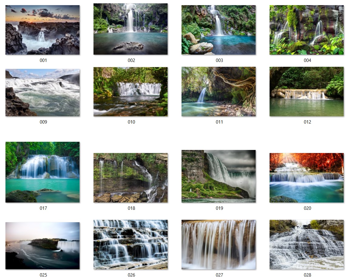 260 images of high quality waterfall landscapes - TNA1