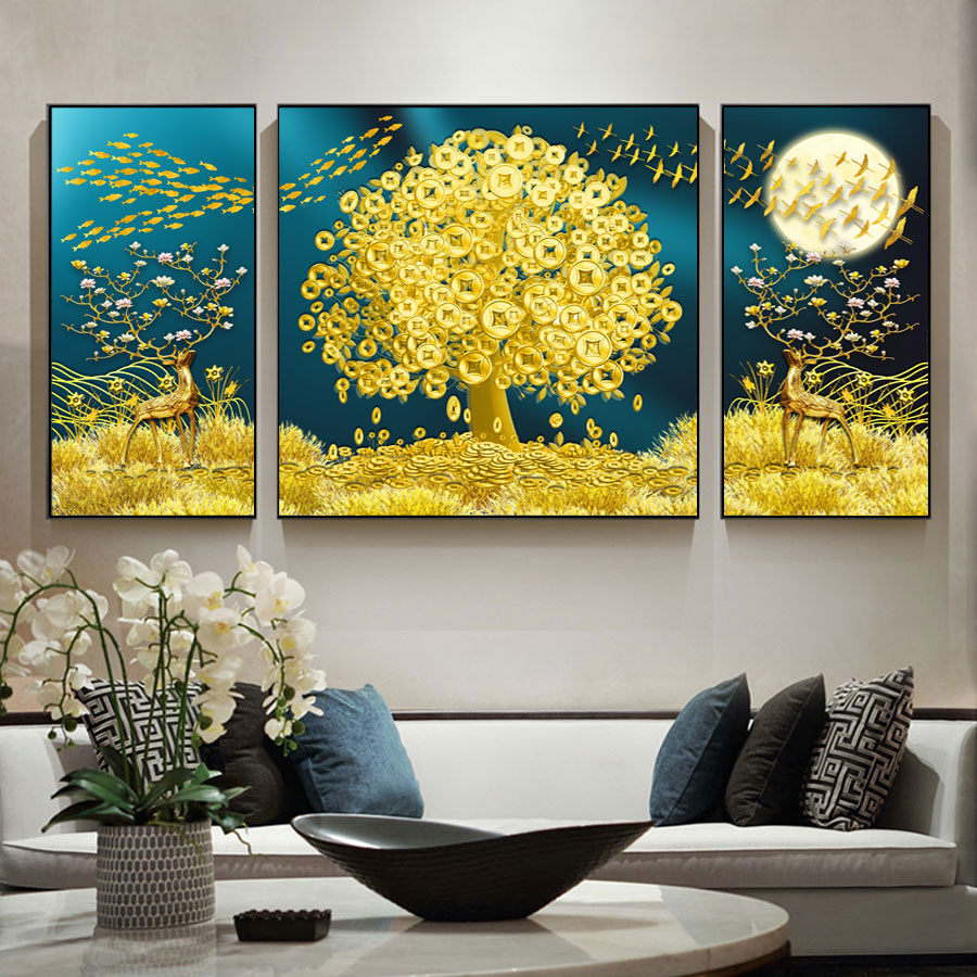 Treasure gold tree picture file - TQ0003