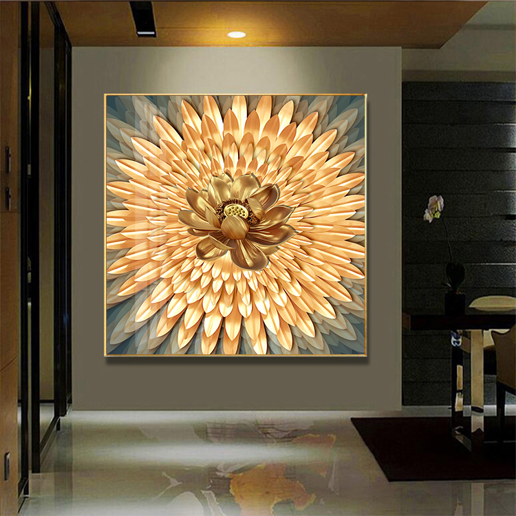 3D Yellow Lotus Painting File - S027