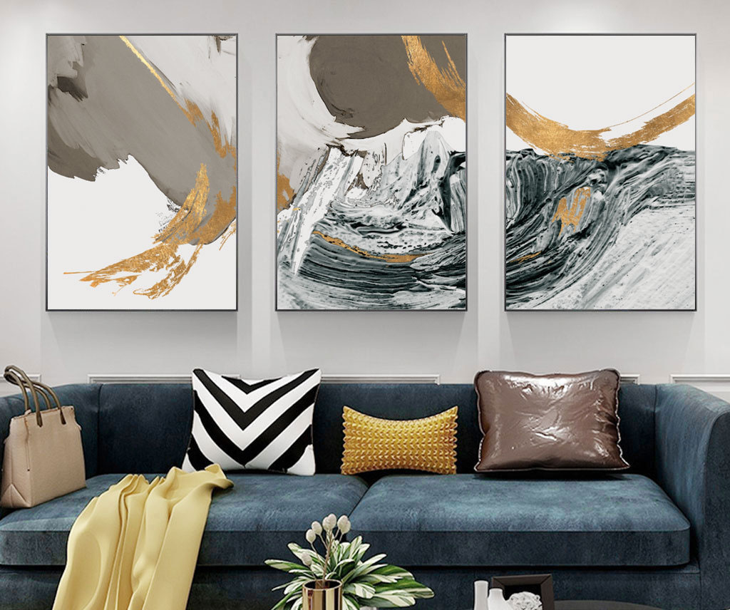 Set of 3 Modern Abstract Art Files - HQ-485