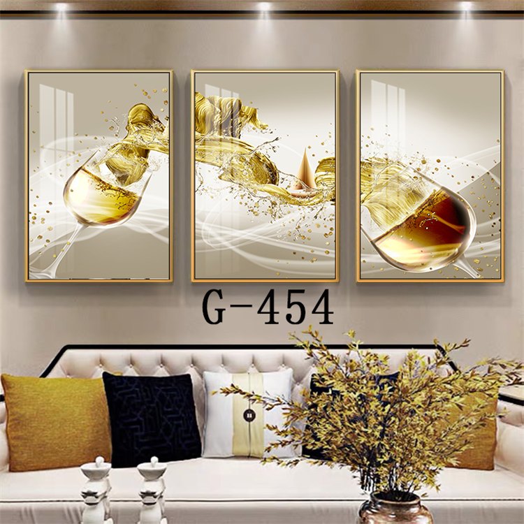 Modern abstract triptych file - G-454