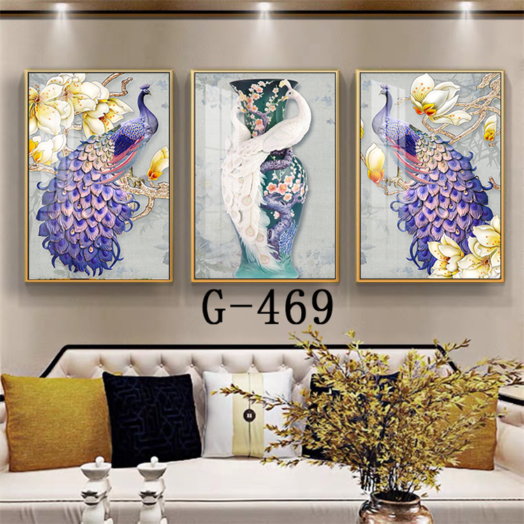 Modern abstract triptych file - G-469