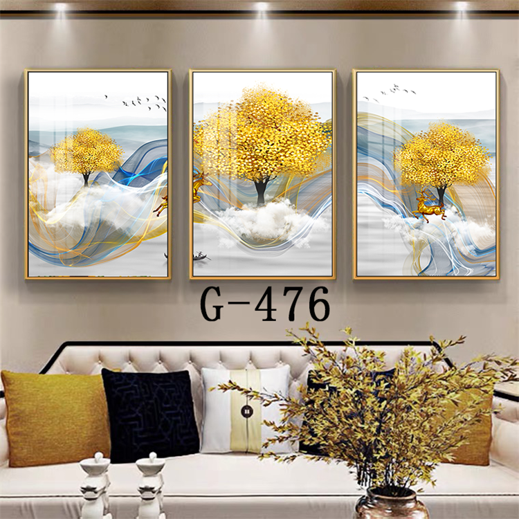 Modern abstract triptych file - G-476